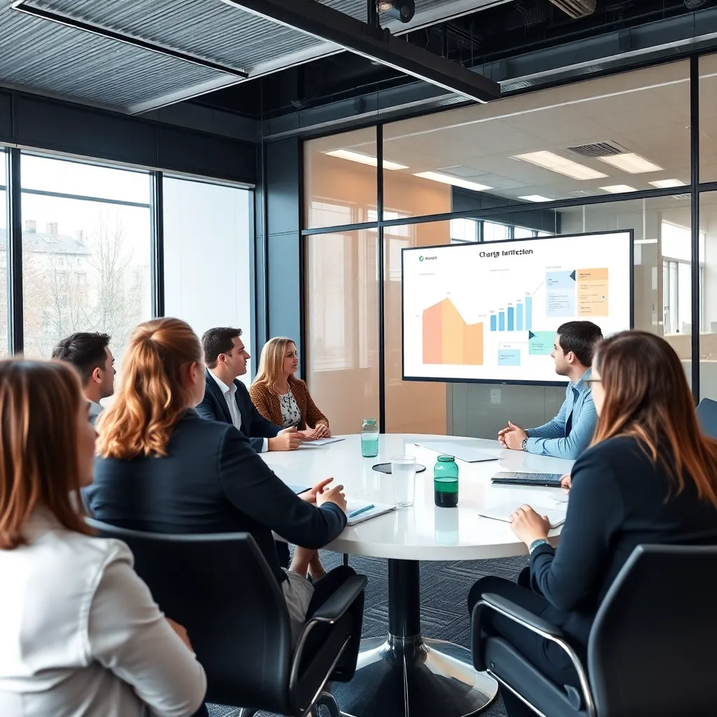 Nederlandse professionals in vergaderruimte bespreken digitale transformatiestrategie